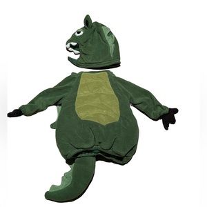 Pottery Barn Kids green Dinosaur Halloween Costume size bc 12-24 mos